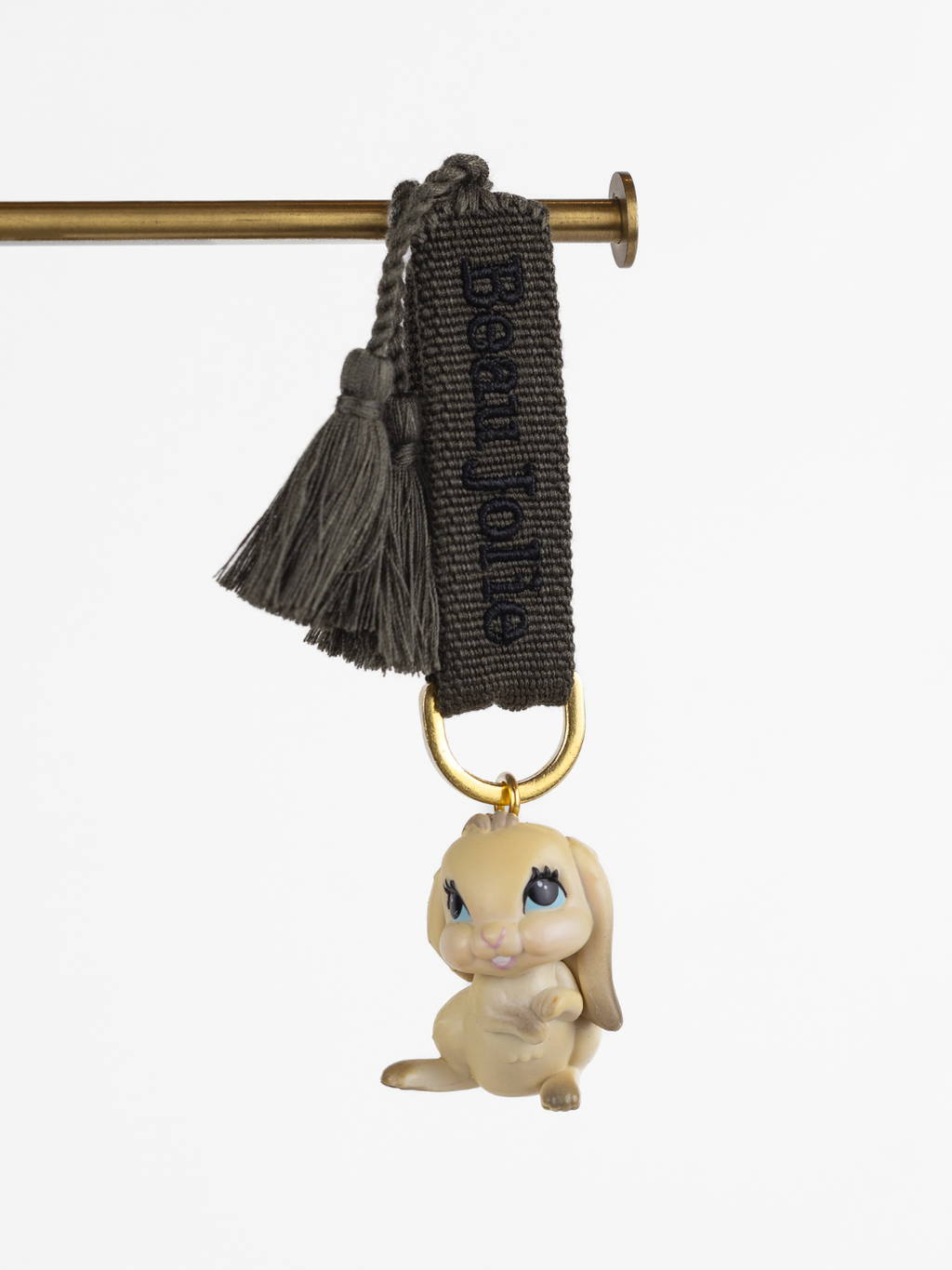 Lapin Bijoux On Forest Green Lanyard