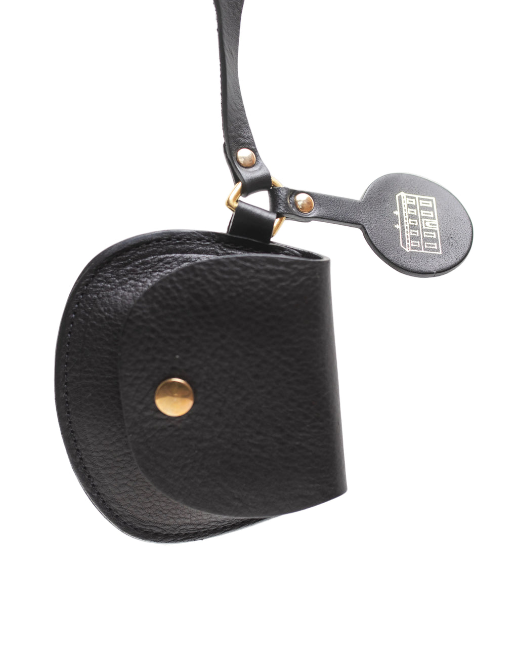 Beau Jolie Leather Coin Purse In Noir