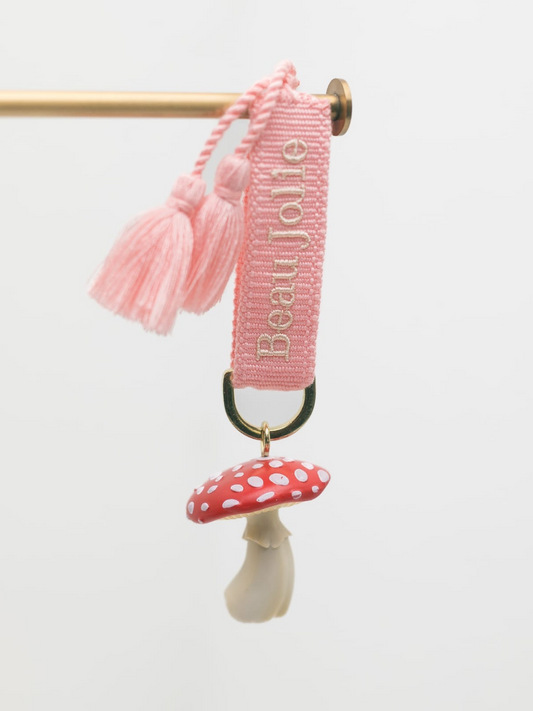 Toadstool Bijoux On Soft Blossom Pink Lanyard