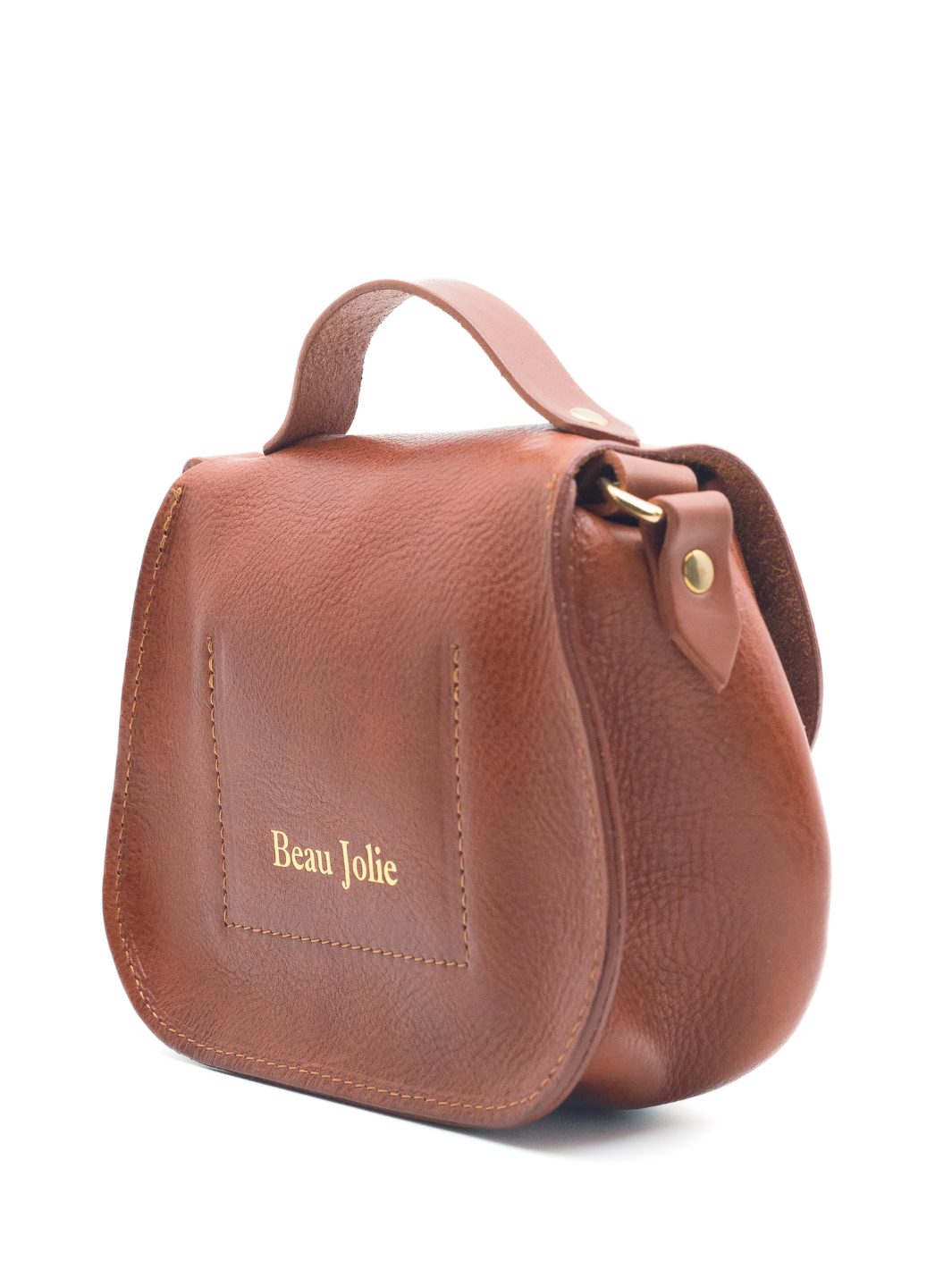 Beau Jolie Cross Body Satchel With Gold