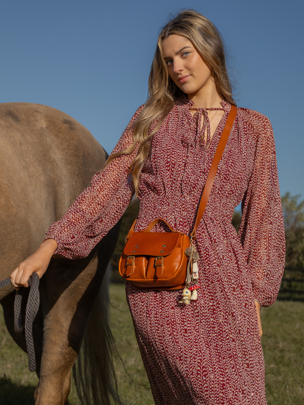 Toadstool Bijoux On White & Rainbow Lanyard