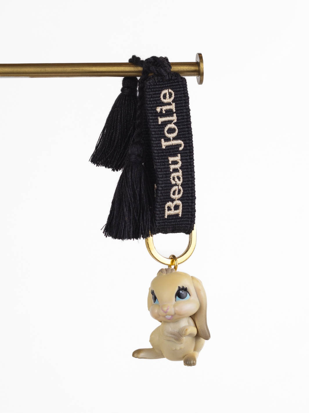 Lapin Bijoux On Moonlit Noir & Ivory Lanyard