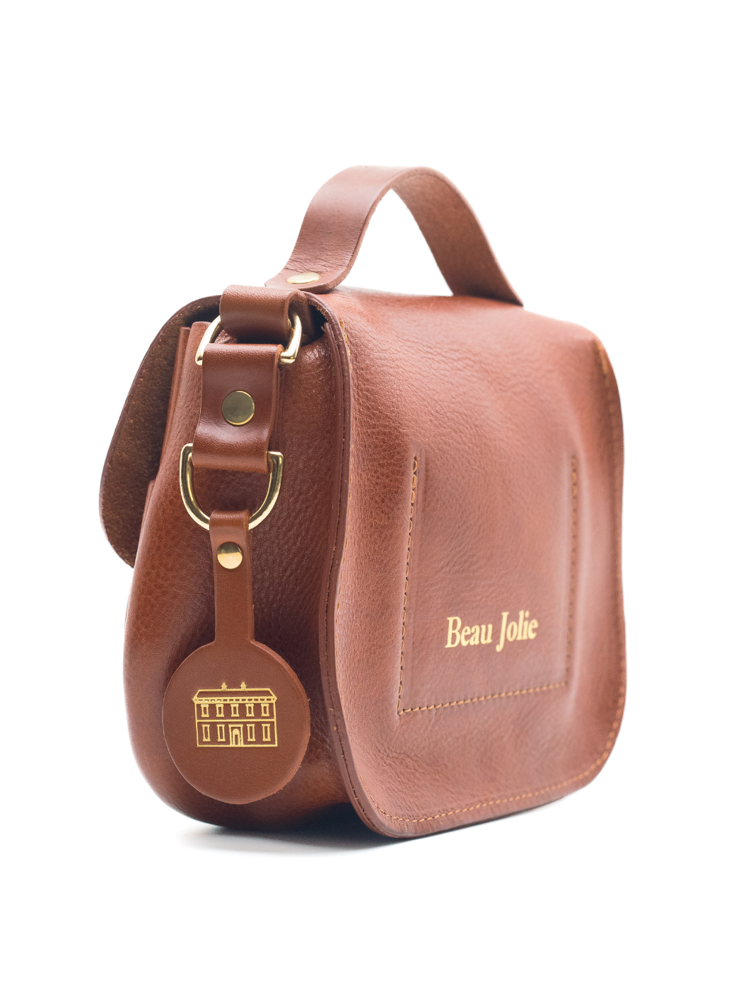 Beau Jolie Cross Body Satchel With Gold