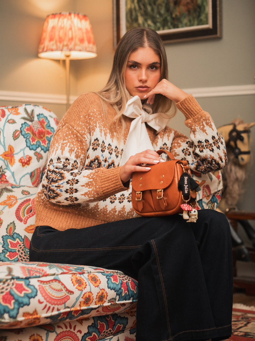 Lapin Bijoux On Forest Green Lanyard