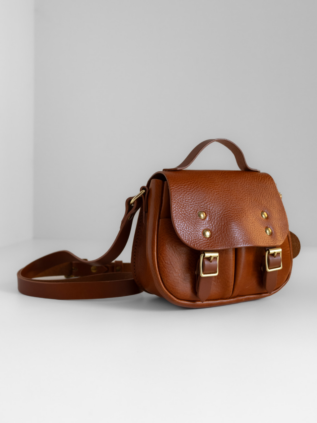 Beau Jolie Cross Body Satchel With Gold