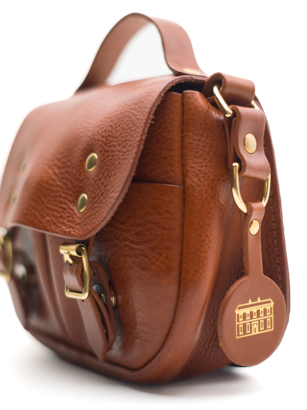 Beau Jolie Cross Body Satchel With Gold