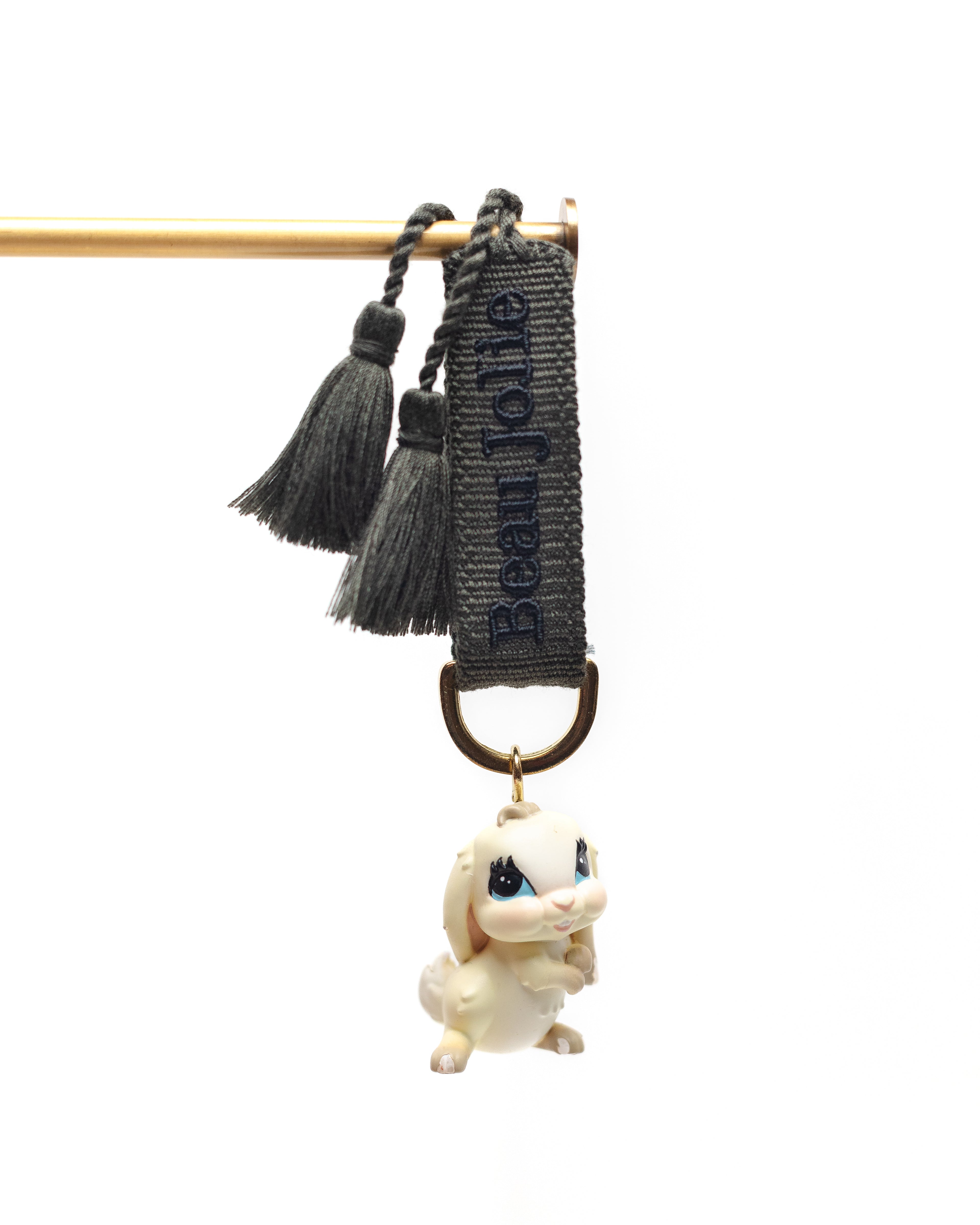 Lapin Bijoux On Forest Green Lanyard