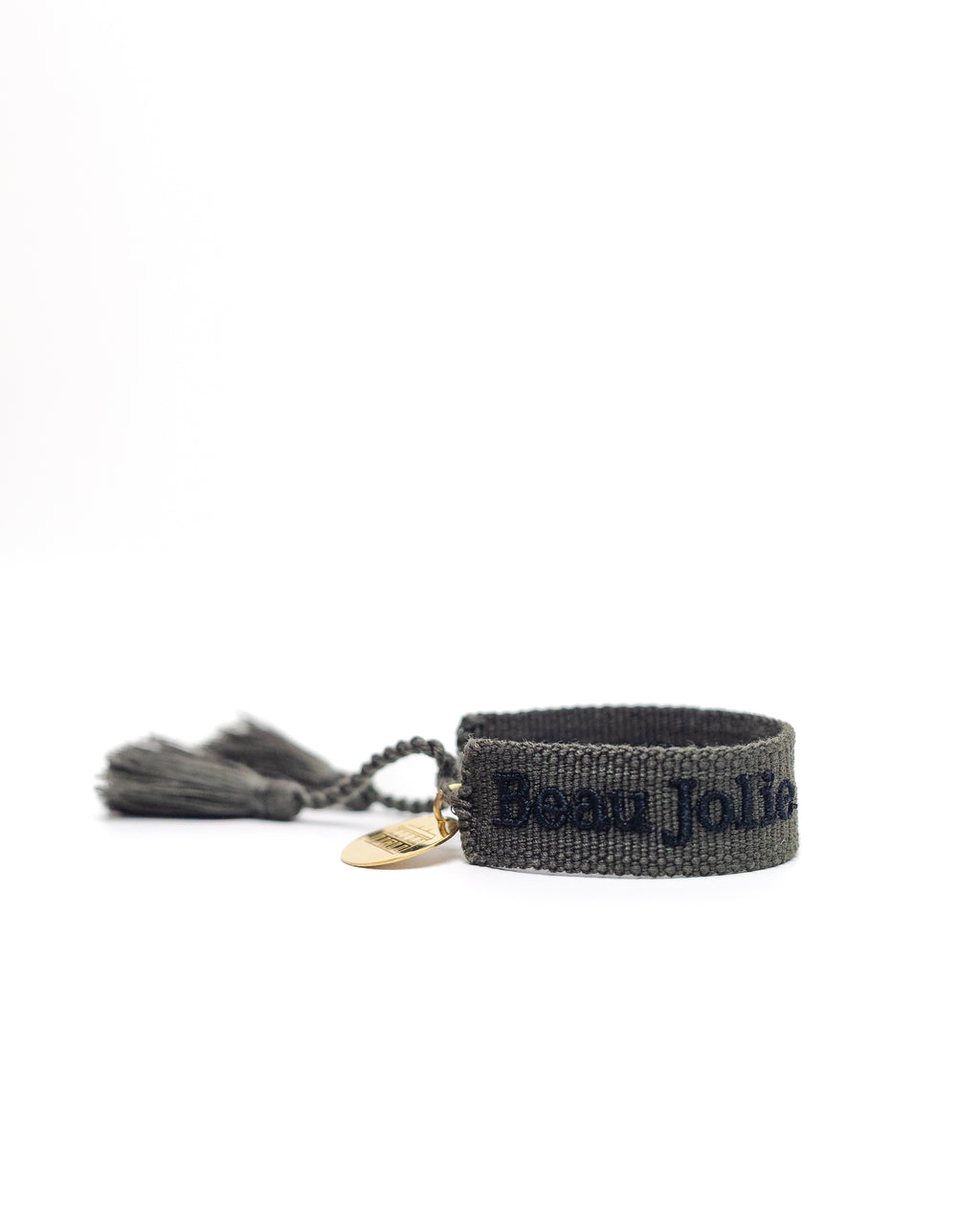 Beau Jolie Woven Friendship Bracelet - Hunter Green & Ebony