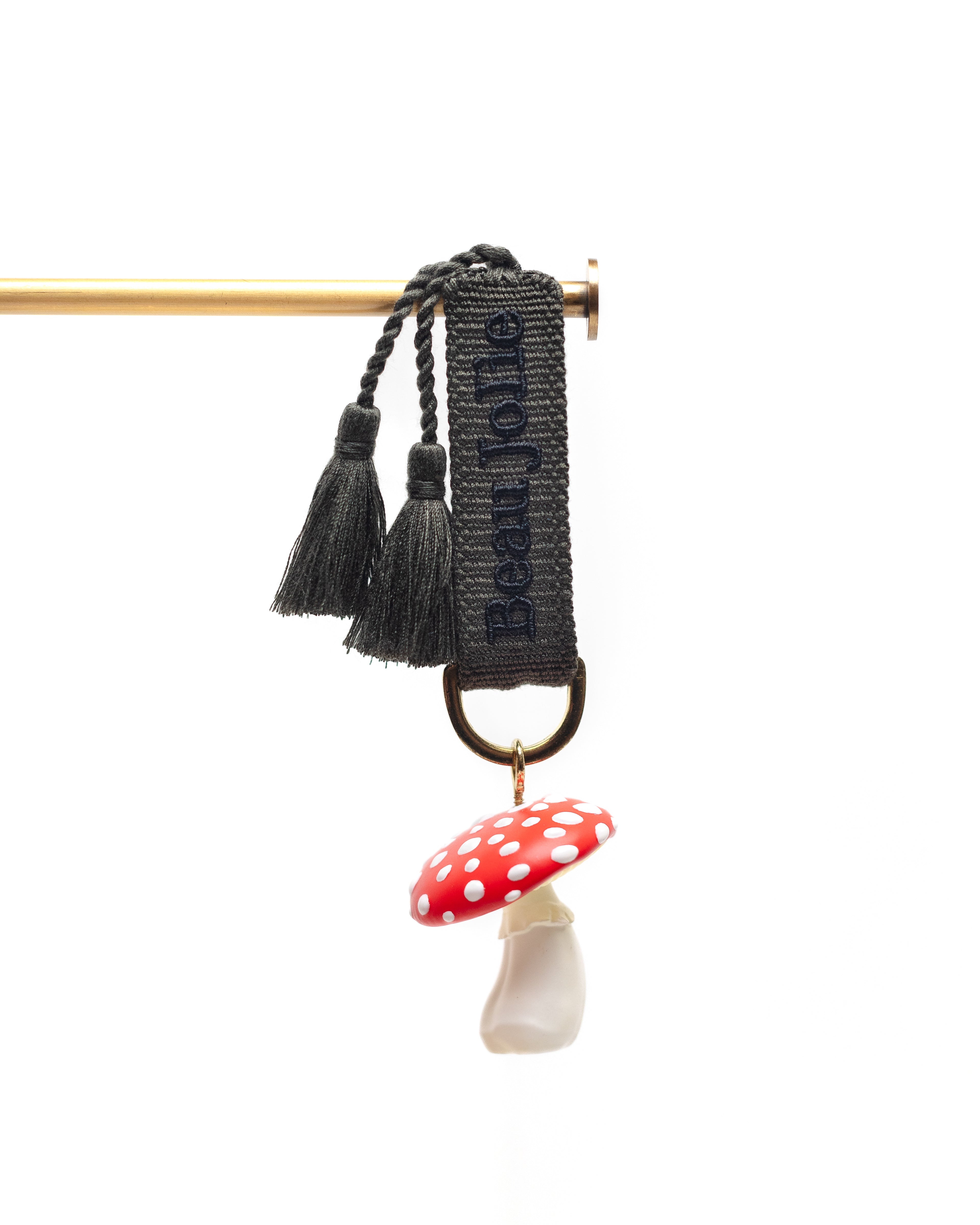 Toadstool Bijoux On Forest Green Lanyard