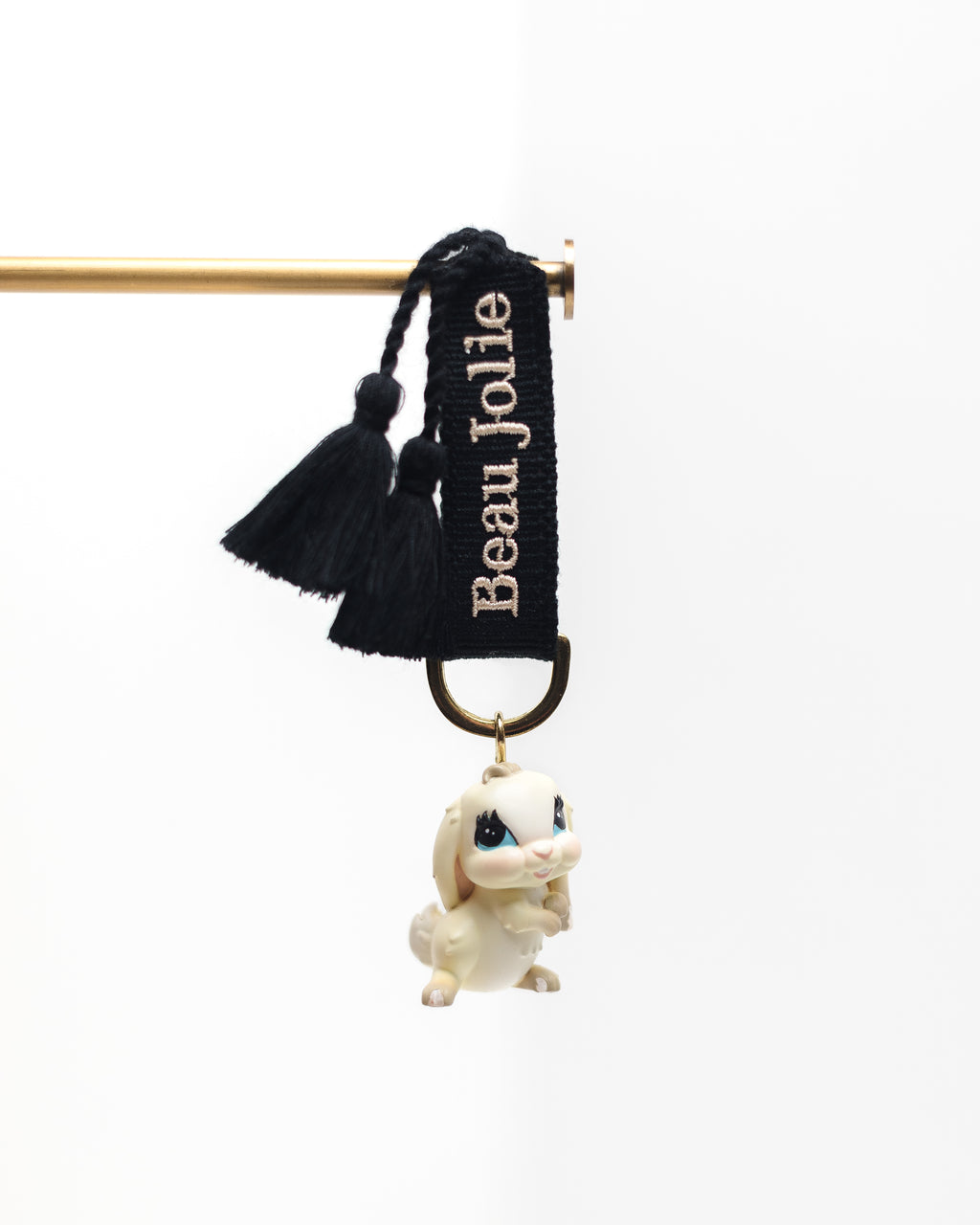Lapin Bijoux On Moonlit Noir & Ivory Lanyard